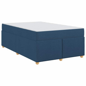 Estructura de cama con colchón Otro Azul 120 x 190 cm tela H