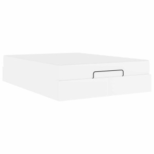 Estructura de cama con colchón Otro Blanco puro 140 x 200 cm H