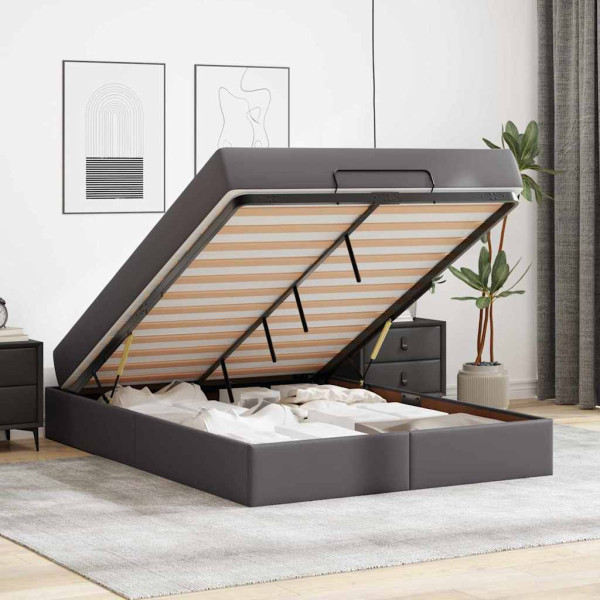 Estructura de cama con colchón Otro Gris 160 x 200 cm M 5