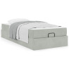 Estructura de cama Gris claro 90 x 200 cm Terciopelo 4