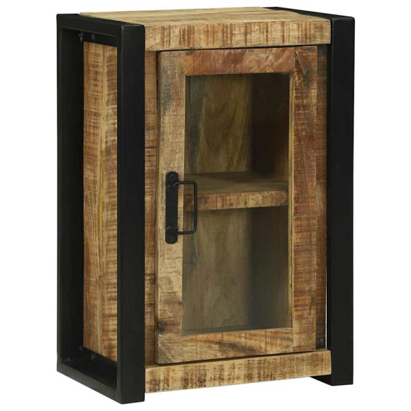 Armario de Baño 40x30x60 cm de Madera Sólida de Mango Rústico M 3