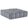Puff modular de tela gris 70x70x54 cm 3