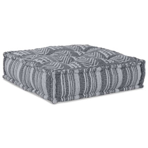 Puff modular de tela gris 70x70x36 cm H