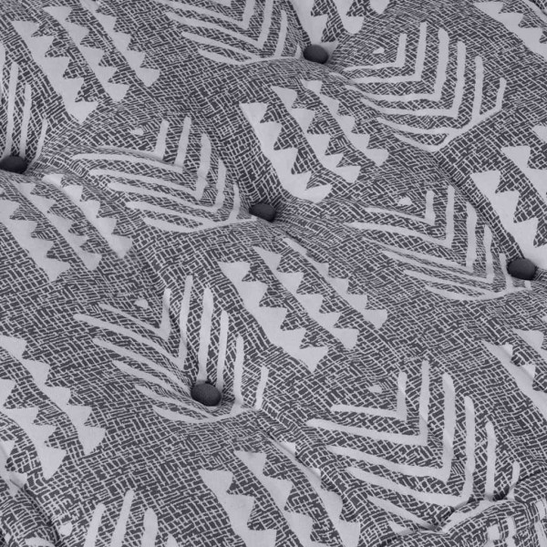 Puff modular de tela gris 70x70x36 cm M 5