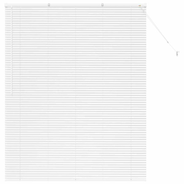 Persiana de Janela com cortinas Outros Manual Branco 80 x 130 cm Alumínio M 2