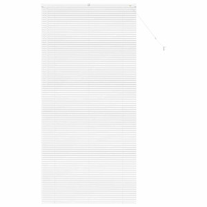 Persiana de Janela com cortinas Outros Manual Branco 80 x 130 cm Alumínio H