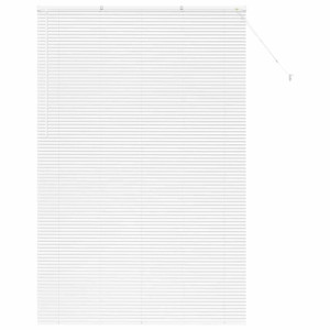 Persiana para Ventana con cortinas Otro Manual Blanco 80 x 130 cm Aluminio H