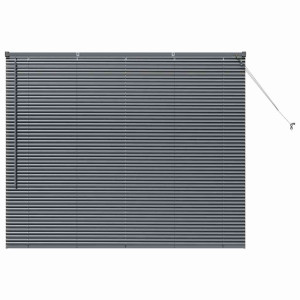 Persiana para Ventana Gris oscuro 80 x 130 cm Aluminio H