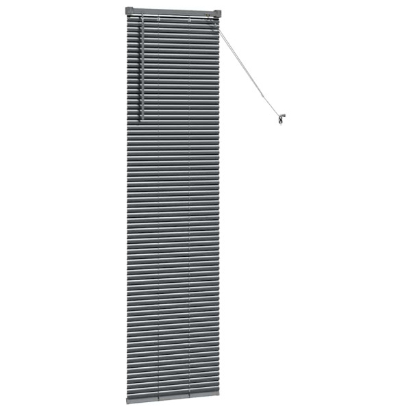 Persiana de Janela Cinzento-escuro 80 x 130 cm Alumínio M 5