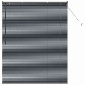 Persiana para Ventana Gris oscuro 80 x 130 cm Aluminio H