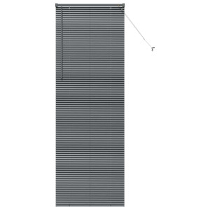 Persiana para Ventana Gris oscuro 80 x 130 cm Aluminio H
