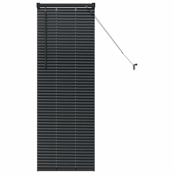 Persiana de Janela com cortinas Outros Manual Preto 80 x 130 cm Alumínio M 2