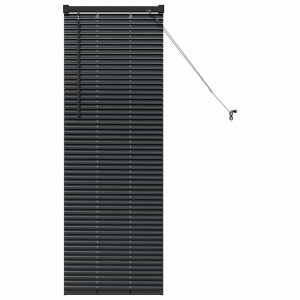 Persiana de Janela com cortinas Outros Manual Preto 80 x 130 cm Alumínio H