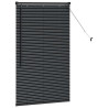 Persiana de Janela com cortinas Outros Manual Preto 80 x 130 cm Alumínio 5