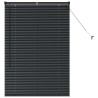 Persiana para Ventana con cortinas Otro Manual Negro 80 x 130 cm Aluminio 2