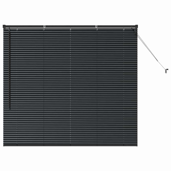 Persiana para Ventana con cortinas Otro Manual Negro 80 x 130 cm Aluminio M 2