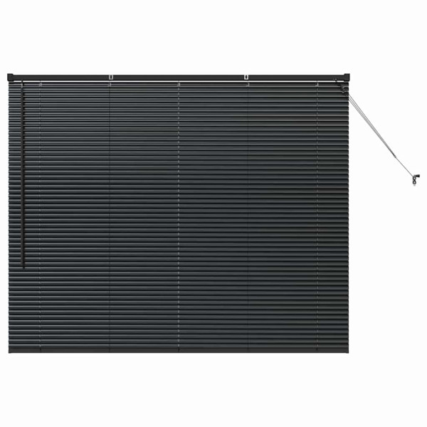 Persiana para Ventana con cortinas Otro Manual Negro 80 x 130 cm Aluminio M 2