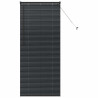 Persiana de Janela com cortinas Outros Manual Preto 80 x 175 cm Alumínio 2