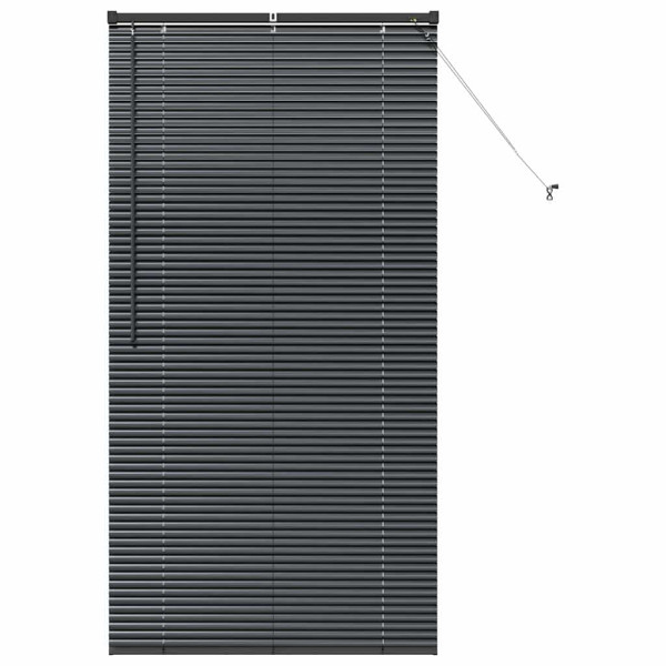 Persiana de Janela com cortinas Outros Manual Preto 80 x 130 cm Alumínio M 2