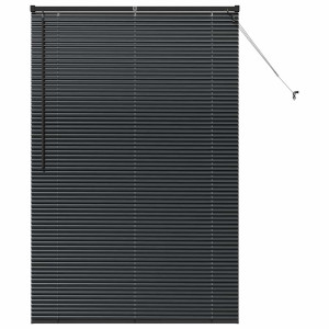 Persiana para Ventana con cortinas Otro Manual Negro 120 x 175 cm Aluminio H