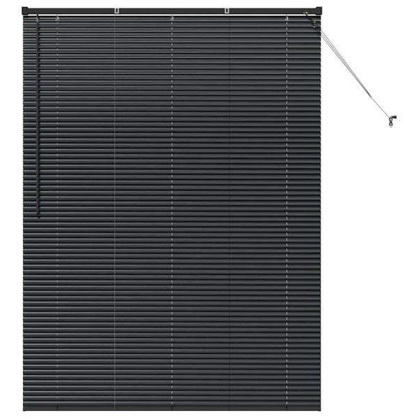 Persiana para Ventana con cortinas Otro Manual Negro 135 x 175 cm Aluminio M 2