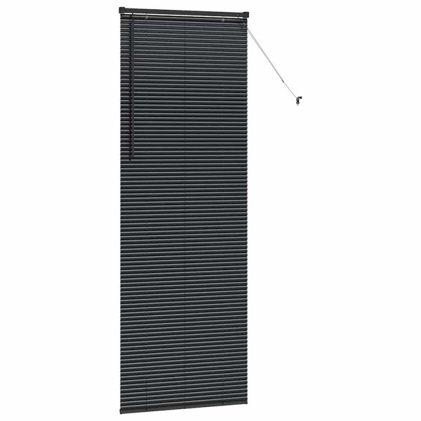 Persiana para Ventana con cortinas Otro Manual Negro 80 x 130 cm Aluminio M 5