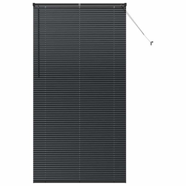 Persiana de Janela com cortinas Outros Manual Preto 110 x 220 cm Alumínio M 2