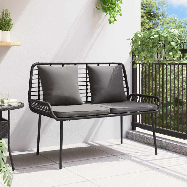Banco de jardim Preto. Antracite 109 x 63 x 83 cm M 3