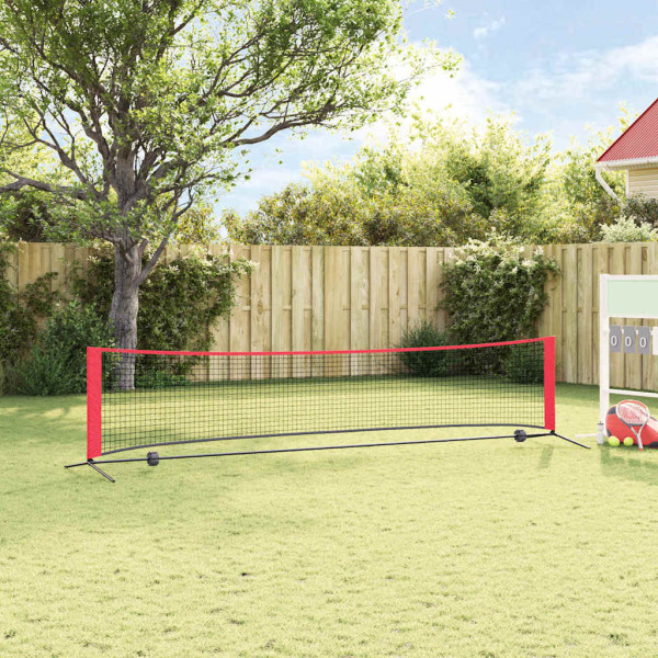 Rede de Tênis preto e vermelho 396 x 92 x 87 cm Poliéster M 3