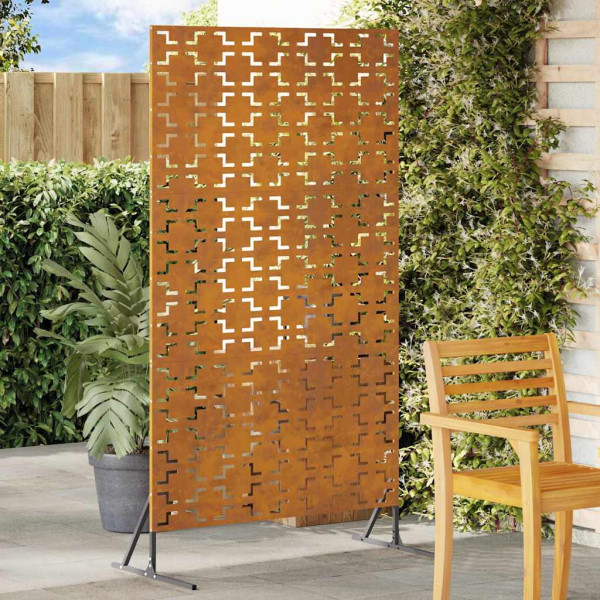 Pantalla de privacidad 100x50x180 cm de acero corten D