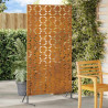 Pantalla de privacidad 100x50x180 cm de acero corten 1
