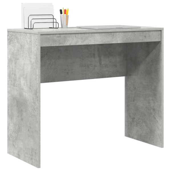 Escritorio de Escritura Gris Concreto MDF 90 x 40 x 76 cm Moderno M 3