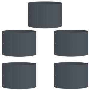 Vasos de Metal Antracite Antracite Metal Médio H