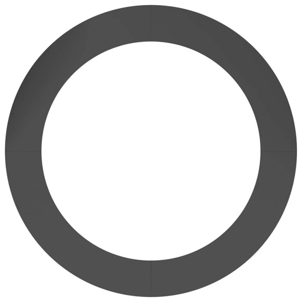 Juego de Macetas Negras Negro Plástico Grande Duradero M 5