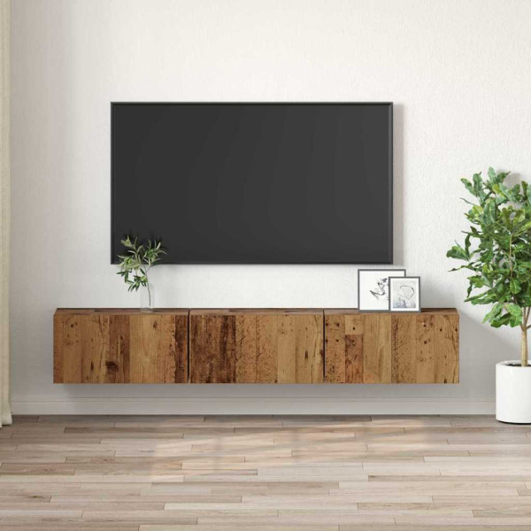 Conjunto de Mueble de TV Madera Vieja Madera Estándar M 4