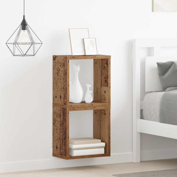Estantes de Pared Madera Vieja Madera Maciza Pequeño M 4