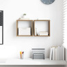 Estantes de pared Roble artesanal MDF 26 x 15 x 26 cm 1