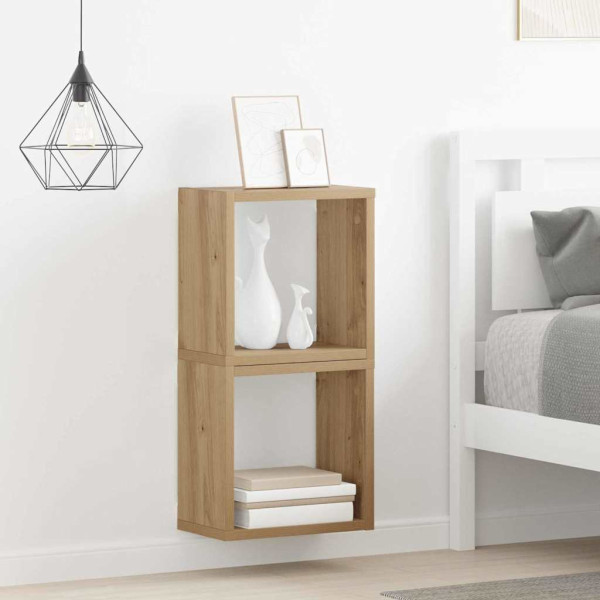 Estantes de pared Roble artesanal MDF 26 x 15 x 26 cm M 4