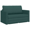 Sofá Cama 2-en-1 Verde Oscuro 124x71x78 cm Tela 2