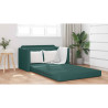 Sofá Cama 2-en-1 Verde Oscuro 124x71x78 cm Tela 4