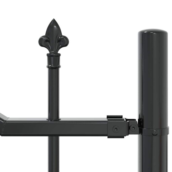 Cerca para Jardim Cinzento 190 cm Aço com Revestimento em Pó M 4