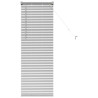 Persiana de Janela com cortinas Outros Manual Prata 80 x 130 cm Alumínio 2