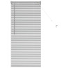 Persiana para Ventana Plateado 80 x 130 cm Aluminio 2