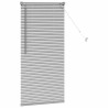 Persiana de Janela com cortinas Manual Prata 60 x 130 cm Alumínio 5