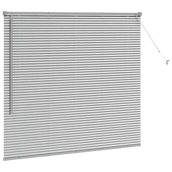 Persiana para Ventana Plateado 80 x 130 cm Aluminio M 5