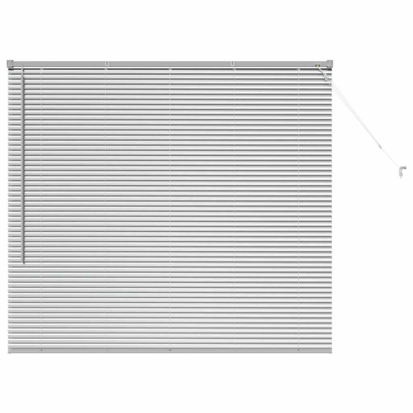 Persiana para Ventana Plateado 80 x 130 cm Aluminio M 2