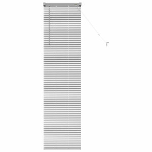 Persiana para Ventana Plateado 80 x 130 cm Aluminio H
