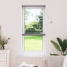 Persiana de Janela com cortinas Manual Prata 80 x 130 cm Alumínio 1