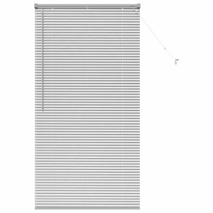 Persiana para Ventana Plateado 80 x 130 cm Aluminio H