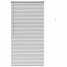 Persiana de Janela com cortinas Manual Prata 80 x 130 cm Alumínio 2